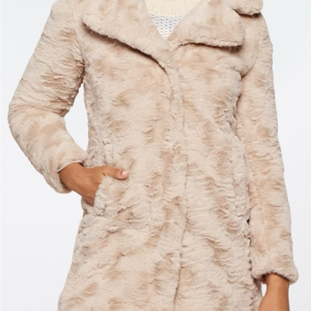 Kenneth Cole McKenna Faux Fur Coat